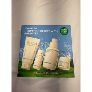 Innisfree Hydration Heroes Green Tea Skincare Set Serum Cream Toner Cleanser NEW